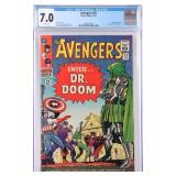 AVENGERS #25 CGC 7.0 MARVEL COMICS 1966 DR. DOOM