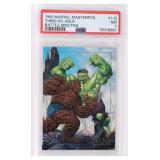1992 MARVEL MASTERPIECE THING VS. HULK PSA  NM 7
