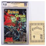 BATMAN-SPAWN: WAR DEVIL AUTO KLAUS JANSON CGC 9.8