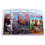 CGC GRADED MARVEL, DC & DYNAMITE ENT COMICS (4)