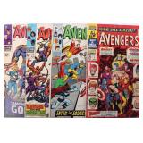 ASSORTED AVENGERS SILVER AGE COMIC BOOKS - (4)