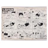 THE CAPTAIN AND THE KIDS ORIGINAL COMIC ART 1949