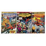 ASSORTED AMAZING SPIDER-MAN BRONZE AGE COMICS -(3)