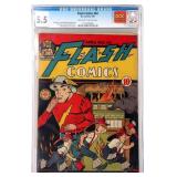 FLASH COMICS #64 GOLDEN AGE DOC COLLECTION CGC 5.5