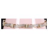 2.4CTW DIAMONDS 10K YELLOW GOLD LADIES BRACELET