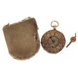 ANTIQUE 18K GOLD THOMAS RUSSEL & SONS POCKET WATCH