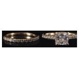 14K YELLOW GOLD LADIES RING STACK SLATE & TELL (2)