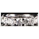 3.0CTW VVS1 LAB DIAMOND 14K WHITE GOLD LADIES RING