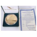 2000 SACAGAWEA 4 OZ FINE SILVER 24K LAYERED ROUND