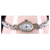HAMILTON 14K WHITE GOLD NAT DIAMOND LADIES WATCH