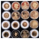 PROOF REPLICAS OF LEGENDARY U.S. COINAGE - (16)