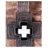 DAN DODSON SANTA FE STERLING CROSS PENDANT