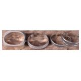 STERLING SILVER CUFF & BANGLE BRACELET LOT