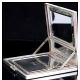 DUNHILL STERLING SILVER LADIES COMPACT WITH MIRROR