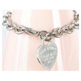 TIFFANY & CO STERLING HEART TAG LADIES BRACELET