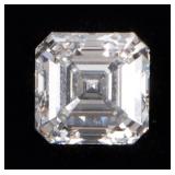 3.90CT VVS-2 SQUARE EMERALD CUT LAB DIAMOND W/ IGI
