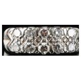 14K TWO TONE GOLD NATURAL DIAMOND LADIES RING