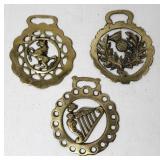 Brass Horse Ornaments (3x) Lot I