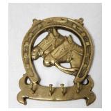 Solid Brass Key Holder Horseshoe Horse Lot D