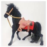 Handmade Horse w/Saddle Made w/Fur