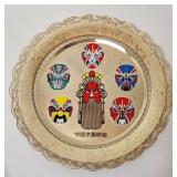 Plate - Facial Makeup - Peking Opera - Metal