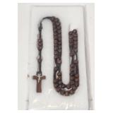 Rosary Chapelet Brown Beads - New