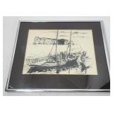 Fishing Boat Gaspï¿½ Quï¿½bec Print Signed Richard