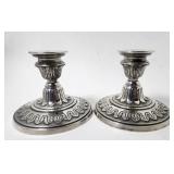 Silver Plated Candlestick Holders Set