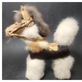 Handmade Horse Made with Fur Figurine Lot D