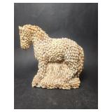 Handmade Sea Shell Horse Sculpture Figurine