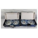 Crystal Candleholder Set w/box (2x) Lot