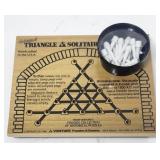 The Original Triangle Solitaire Wood Game 1988