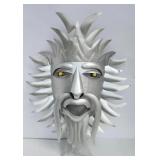 Tribal Mask w/Yellow Eyes 50' Handcrafted Tin Wall