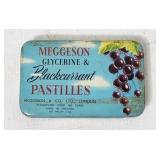 Meggeson Glycerine & Blackcurrant Pastilles Tin