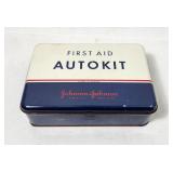 First Aid Auto Kit Johnson & Johnson Tin