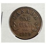 1929 Cent George V Canada
