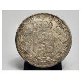 1873 Belgium Silver 5 Francs Leopold III
