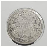 Canada 1909 25c Silver Edward