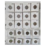 1968-1990 Canada 5 Cents Set of 20 Coins