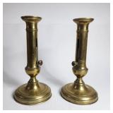 Solid Brass Adjustable Candle Stick Holders
