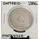 1986 Ontario Trade $1 Dollar Huntsville