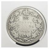 Canada 1917 25c Silver George