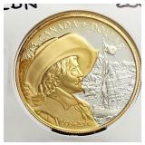 2008 Canada Silver $1 Dollar with Gold Plating