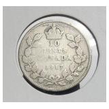 Canada 1917 10c Silver George V