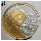 2008 Gold Plated Sterling Silver Proof $1 Dollar