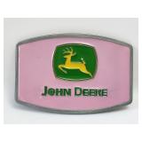 Belt Buckle - John Deere - Pink