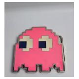 Belt Buckle - Pacman Ghost - Pink