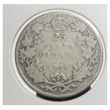 Canada 1908 25c Silver Edward