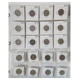 1968-1990 Canada 5 Cents Set of 20 Coins