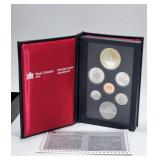 1986 Silver $1 Canada Proof Set Locomotive Train